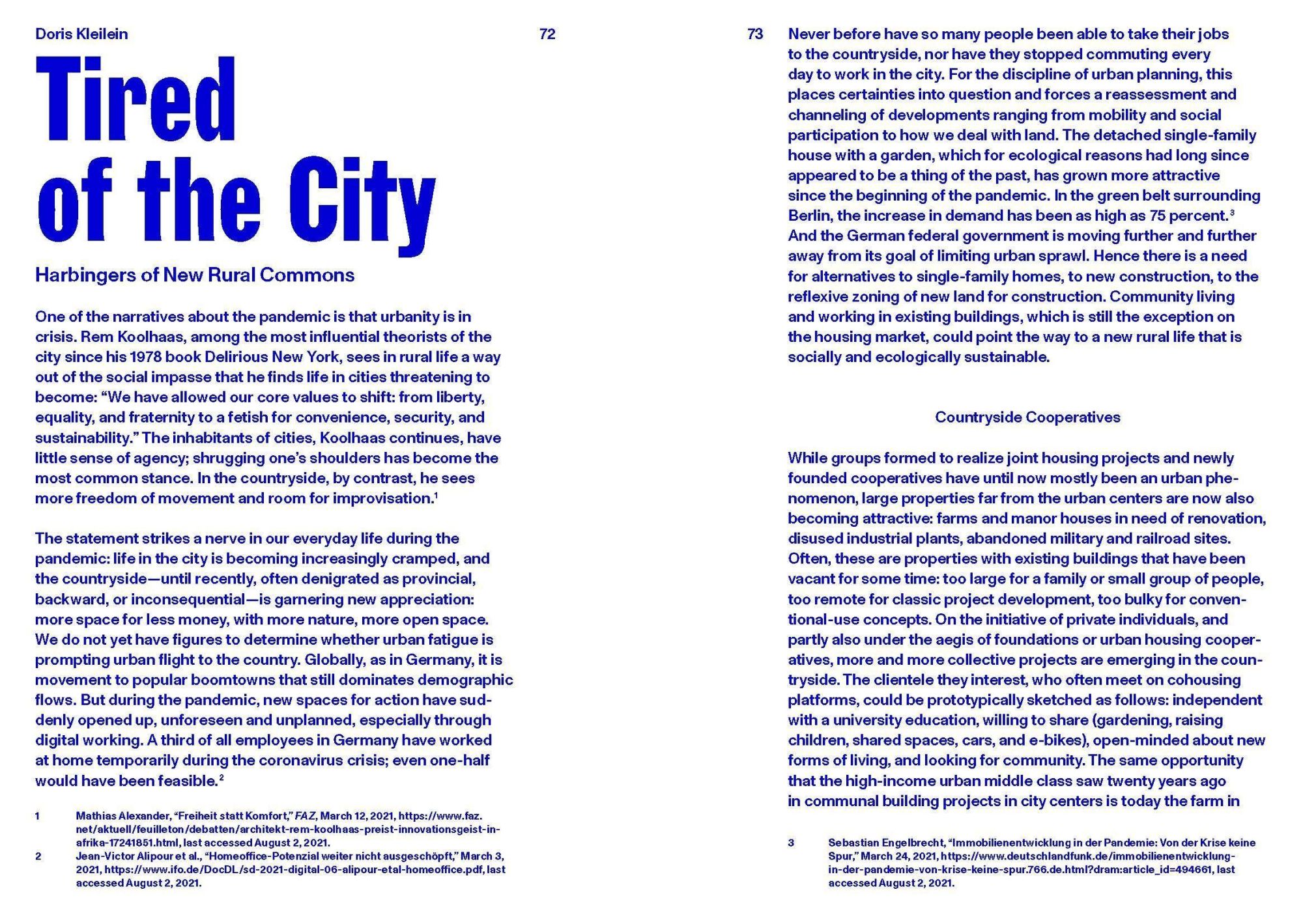 Bild: 9783868597103 | Post-pandemic Urbanism | Doris Kleilein (u. a.) | Taschenbuch | 192 S.