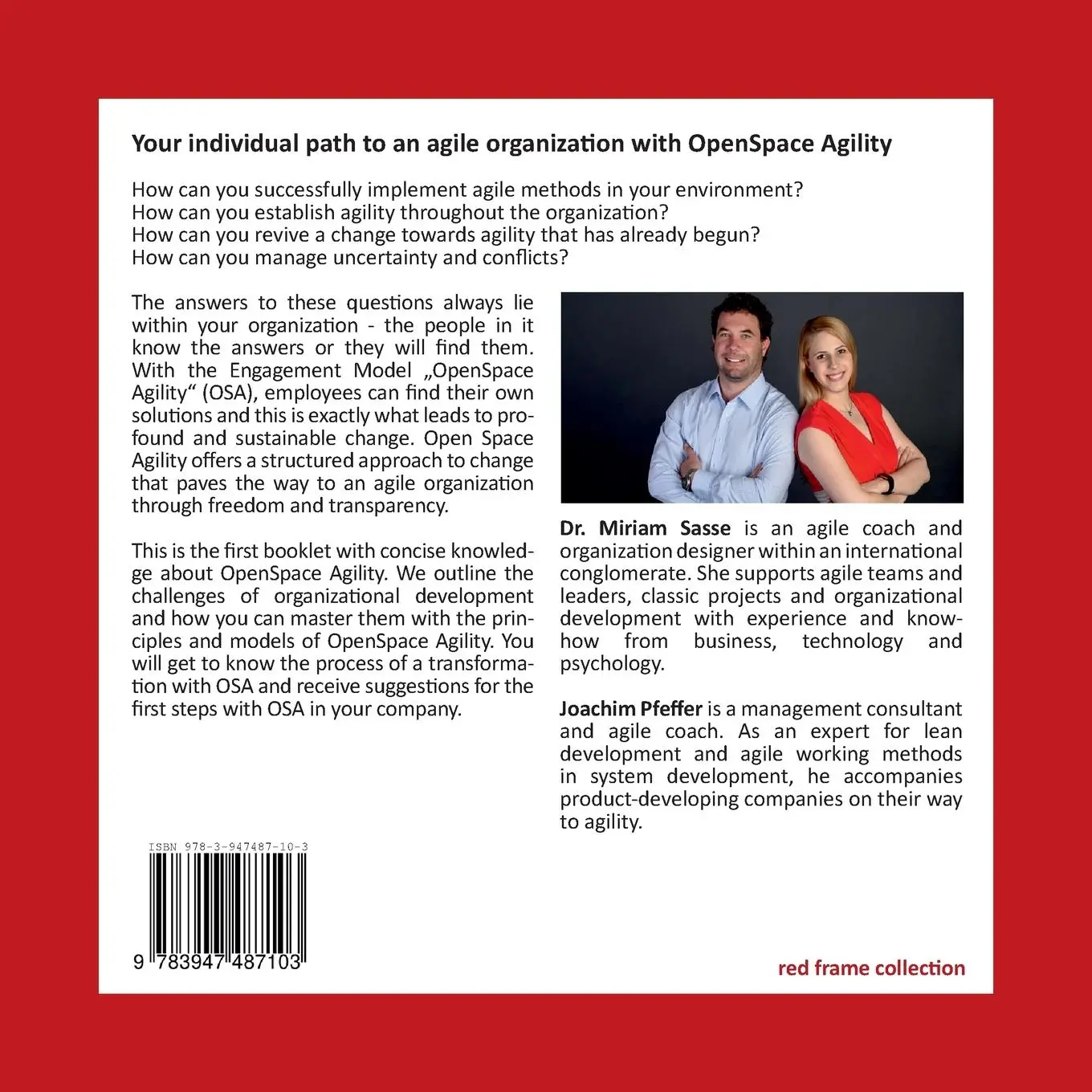 Rückseite: 9783947487103 | OpenSpace Agility compact | Miriam Sasse (u. a.) | Taschenbuch | 2020