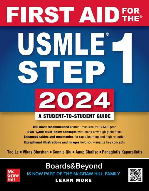 Cover: 9781266077203 | First Aid for the USMLE Step 1 2024 | A Student-to-Student Guide