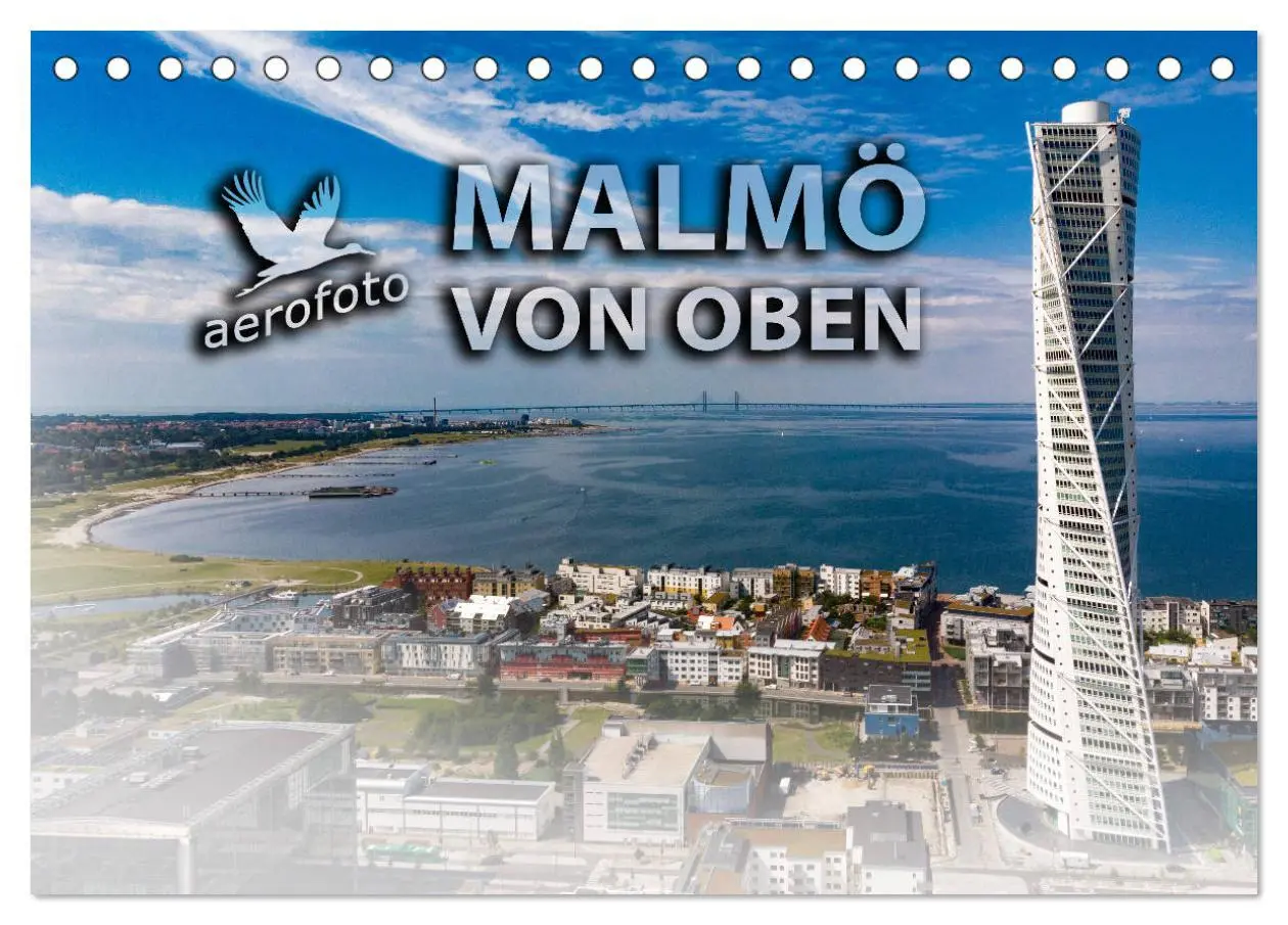 Cover: 9783457707203 | Malmö von oben (Tischkalender 2026 DIN A5 quer), CALVENDO...