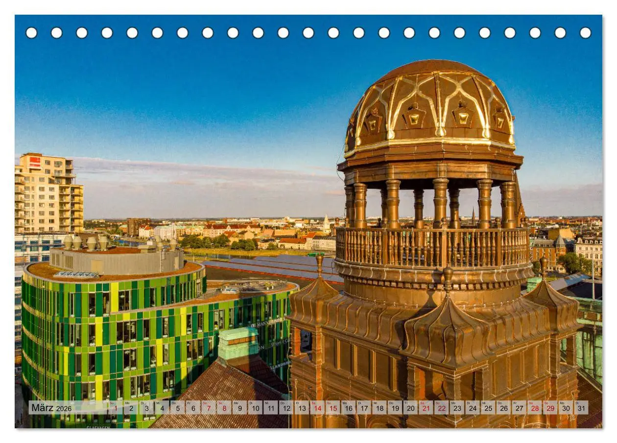 Bild: 9783457707203 | Malmö von oben (Tischkalender 2026 DIN A5 quer), CALVENDO...