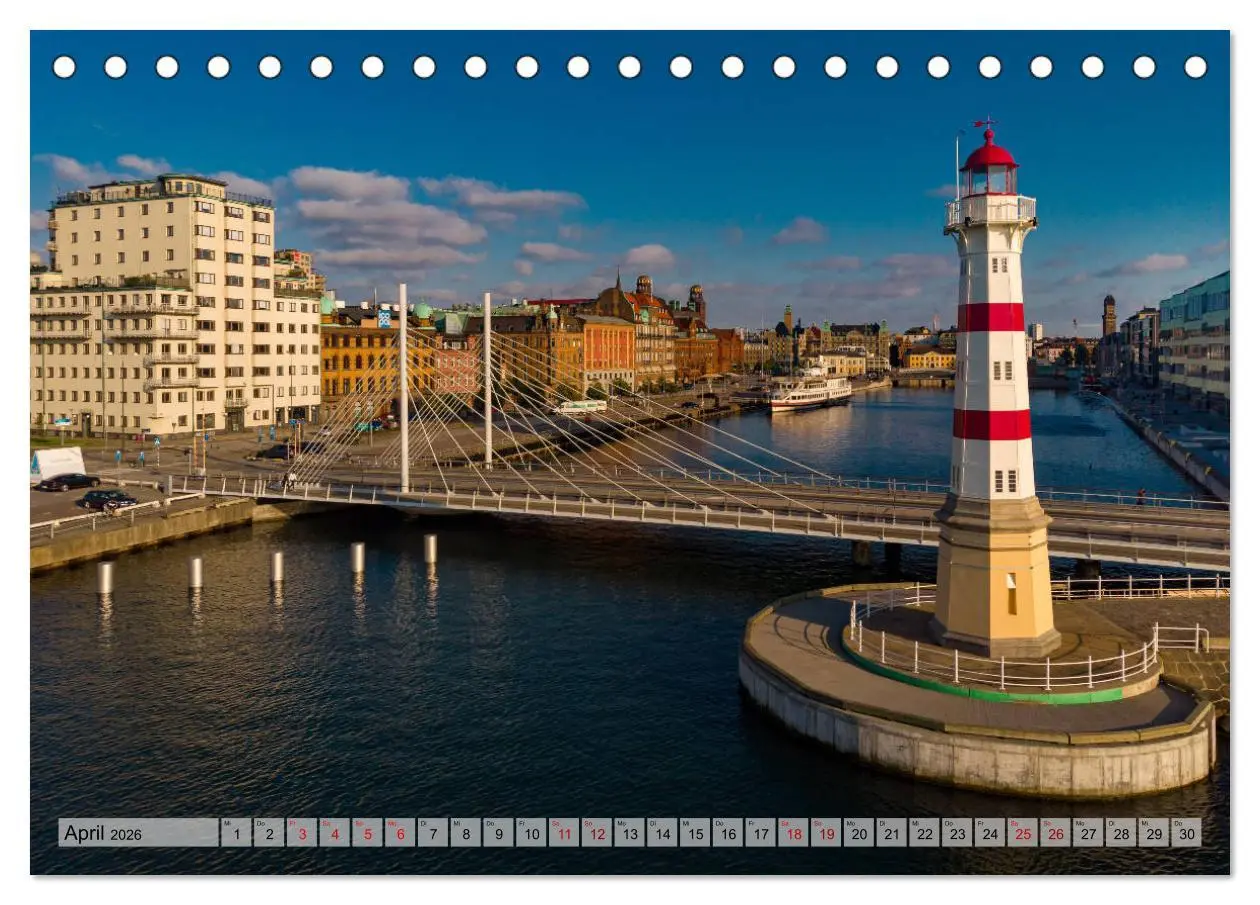 Bild: 9783457707203 | Malmö von oben (Tischkalender 2026 DIN A5 quer), CALVENDO...