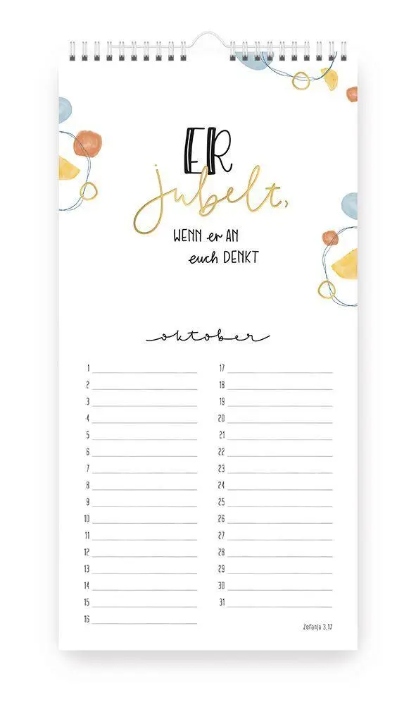 Bild: 4250222917303 | Himmelsglück Geburtstagskalender | Annika Mengel | Kalender | 13 S.