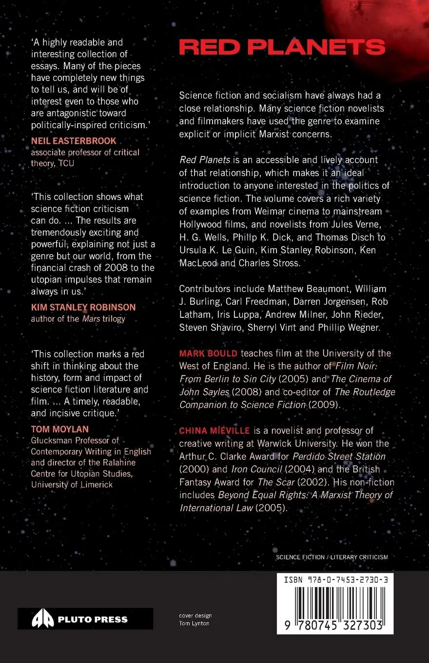 Rückseite: 9780745327303 | Red Planets | Marxism and Science Fiction | Mark Bould (u. a.) | Buch