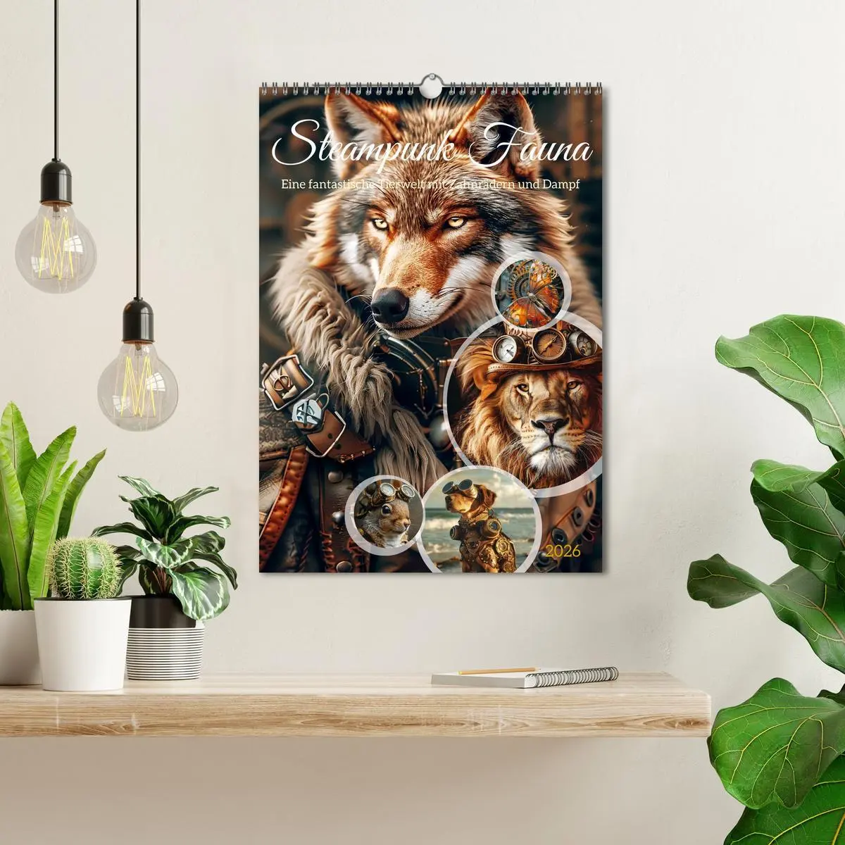 Bild: 9783516267303 | Steampunk Fauna (Wandkalender 2026 DIN A3 hoch), CALVENDO...
