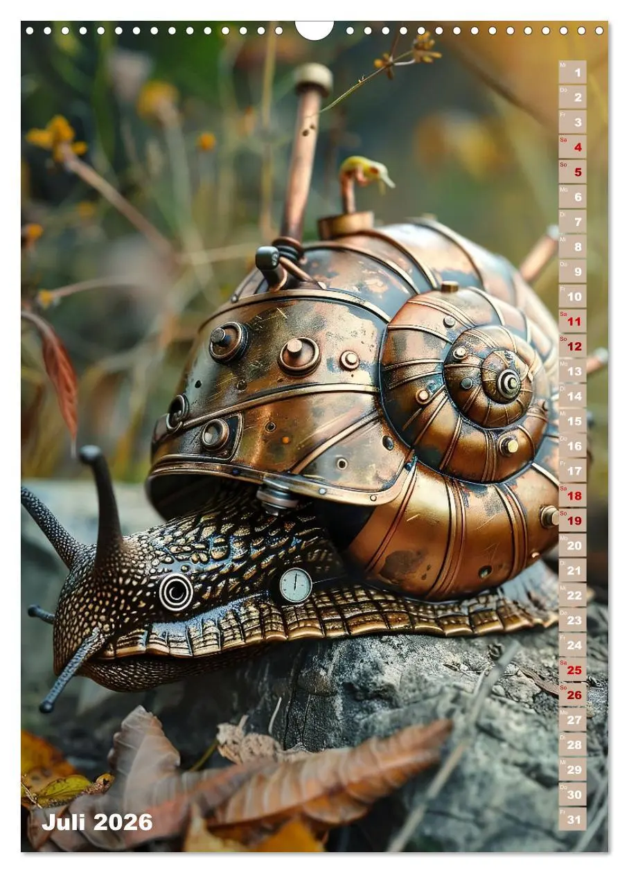 Bild: 9783516267303 | Steampunk Fauna (Wandkalender 2026 DIN A3 hoch), CALVENDO...