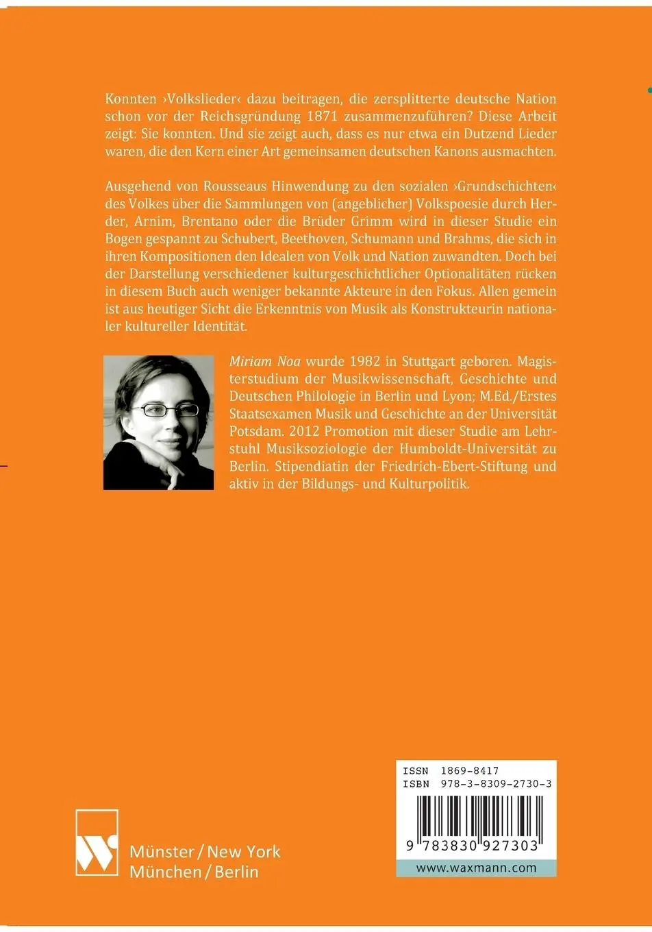 Rückseite: 9783830927303 | Volkstümlichkeit und Nationbuilding | Miriam Noa | Taschenbuch | 2018