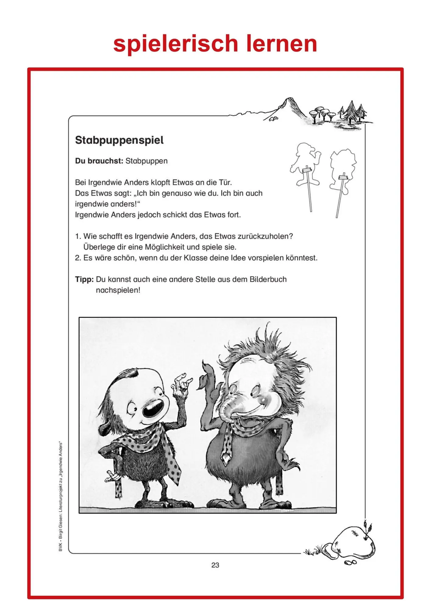 Bild: 9783936577303 | Literaturprojekt zu Irgendwie anders | Birgit Giesen | Broschüre