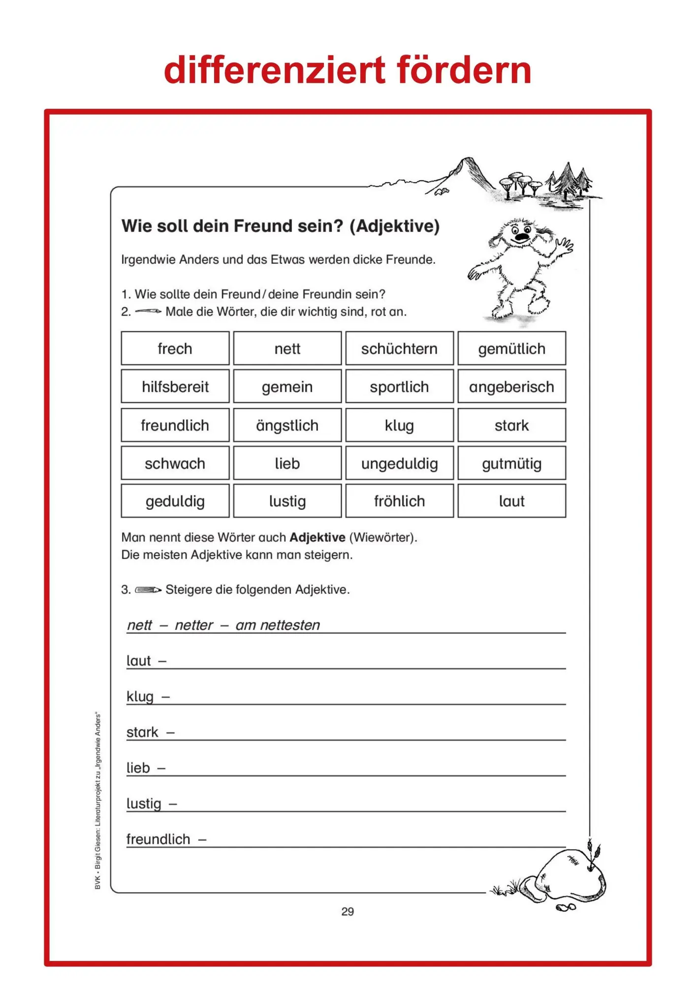 Bild: 9783936577303 | Literaturprojekt zu Irgendwie anders | Birgit Giesen | Broschüre