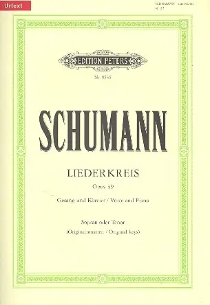 Cover: 9790014077303 | Liederkreis Op. 39 | Eichendorff-Lieder. Hohe Stimme | Robert Schumann