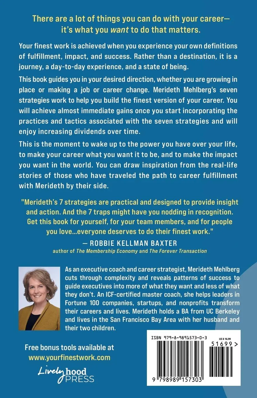 Rückseite: 9798989157303 | Your Finest Work | Career Fulfillment in a Complicated World | Buch