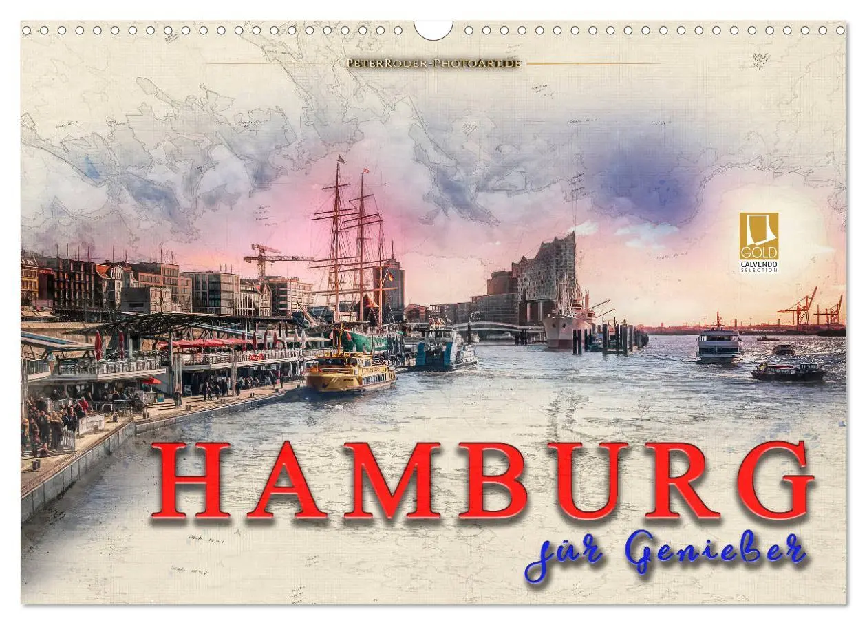 Cover: 9783457857403 | Hamburg für Genießer (Wandkalender 2026 DIN A3 quer), CALVENDO...