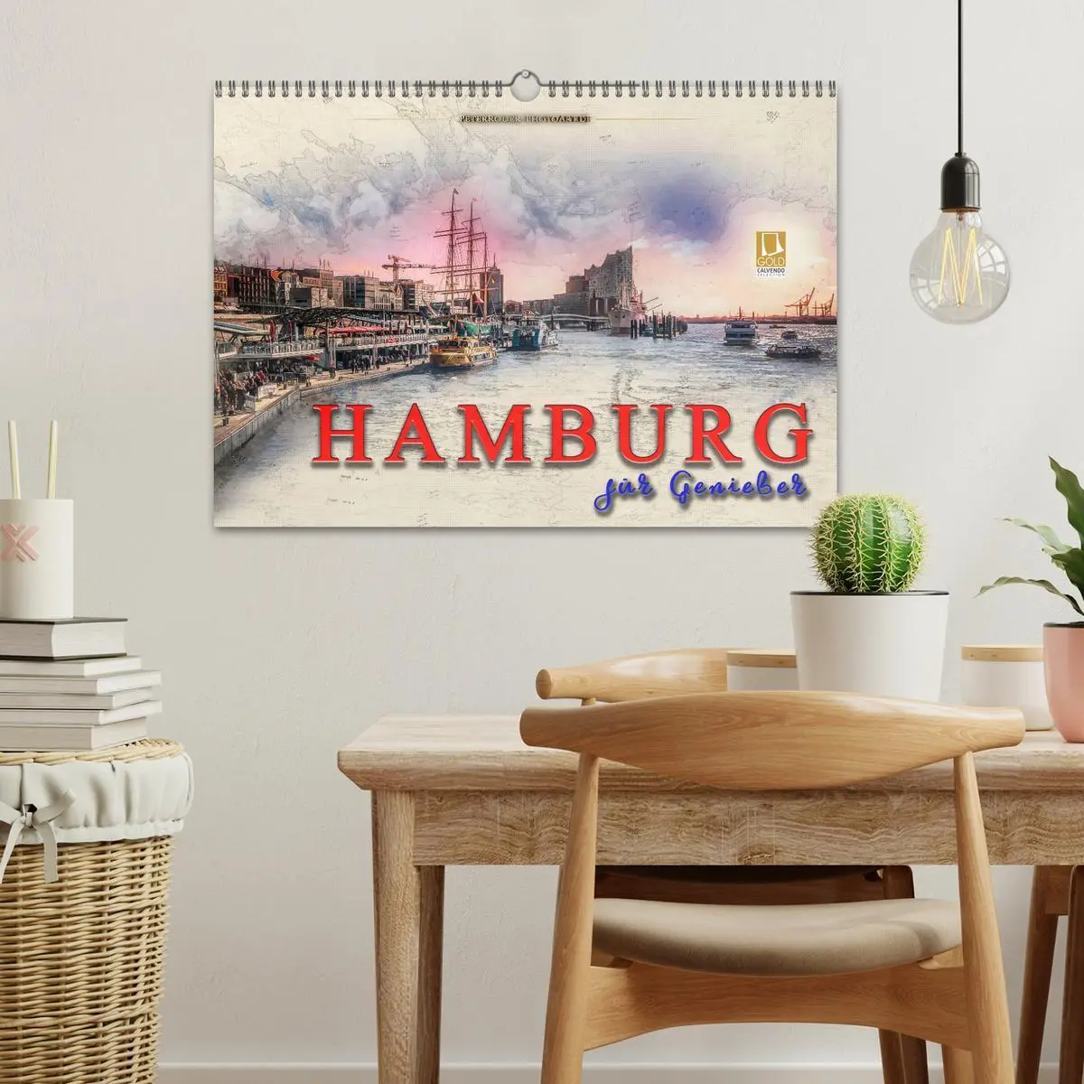 Bild: 9783457857403 | Hamburg für Genießer (Wandkalender 2026 DIN A3 quer), CALVENDO...