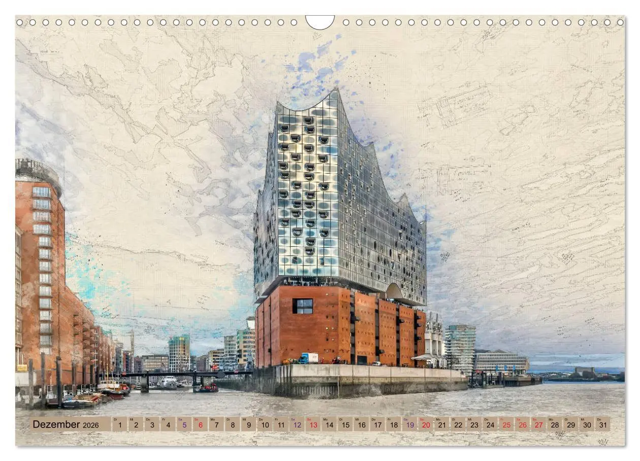 Bild: 9783457857403 | Hamburg für Genießer (Wandkalender 2026 DIN A3 quer), CALVENDO...