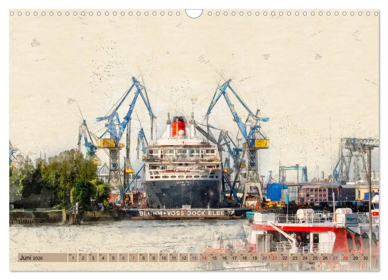 Bild: 9783457857403 | Hamburg für Genießer (Wandkalender 2026 DIN A3 quer), CALVENDO...