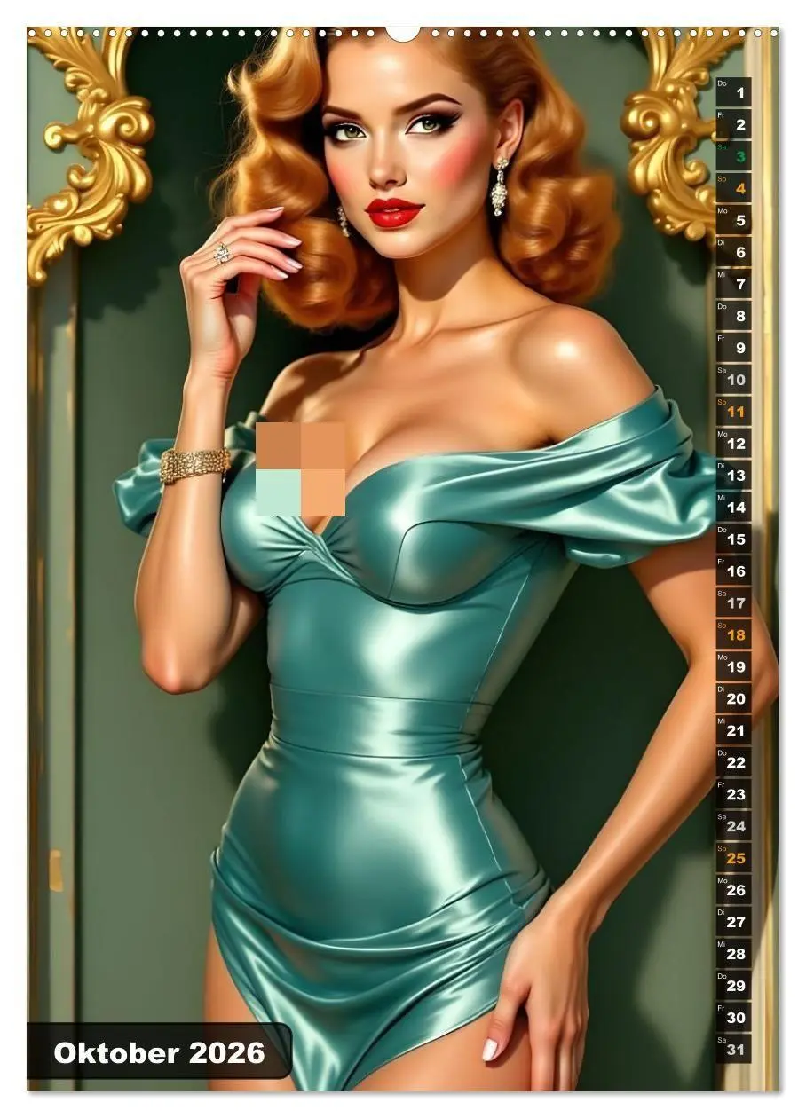 Bild: 9783516707403 | Schöne Zeiten - Schöne Frauen (hochwertiger Premium Wandkalender...