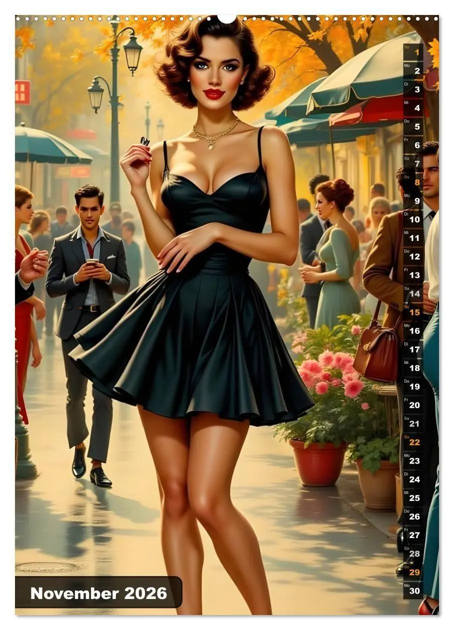 Bild: 9783516707403 | Schöne Zeiten - Schöne Frauen (hochwertiger Premium Wandkalender...