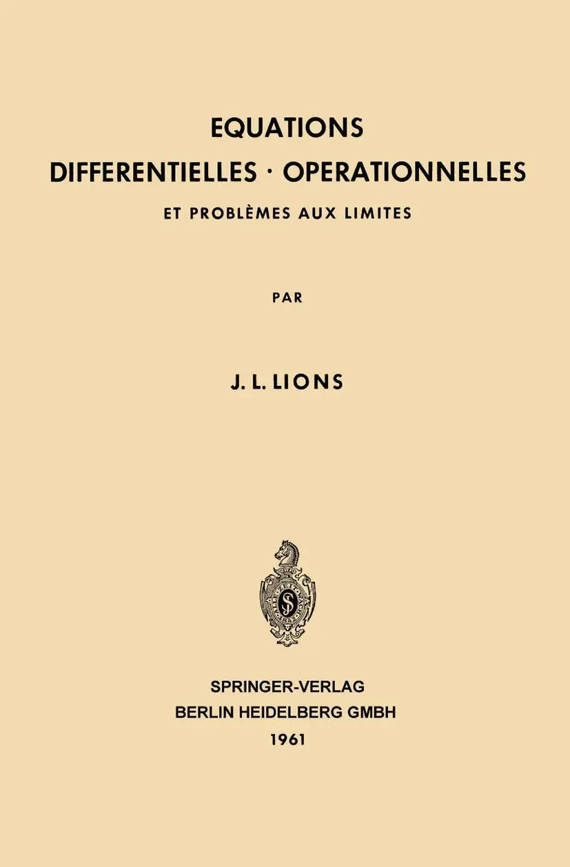 Cover: 9783662237403 | Equations Differentielles Operationnelles | Et Problèmes aux Limites