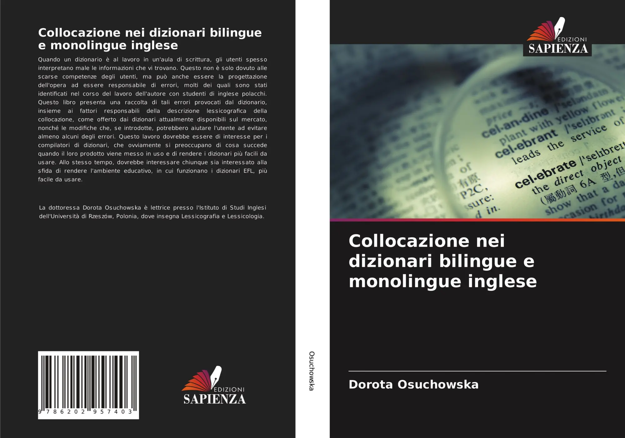 Cover: 9786202957403 | Collocazione nei dizionari bilingue e monolingue inglese | Osuchowska