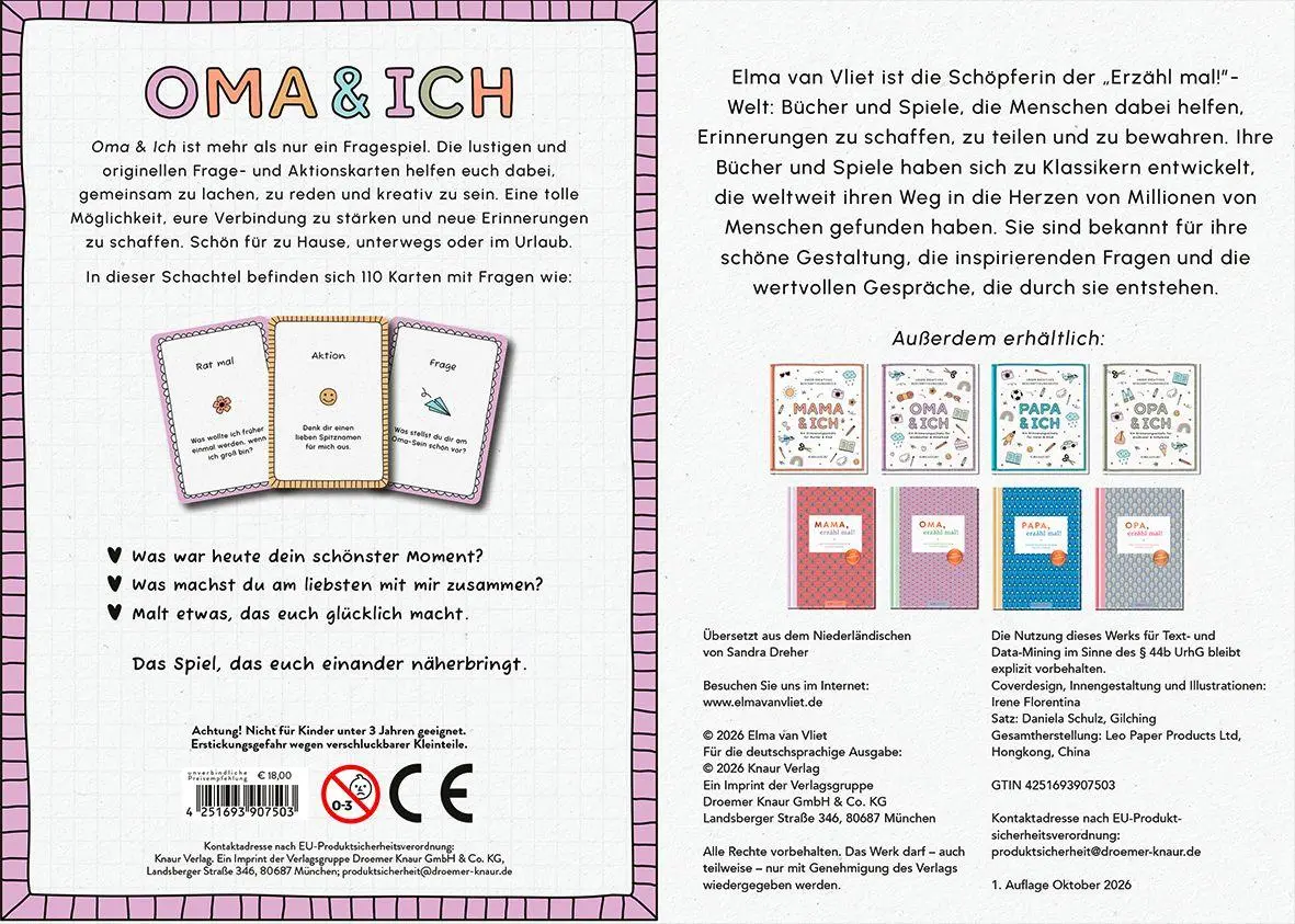 Bild: 4251693907503 | Oma &amp; ich | Elma Van Vliet | Spiel | 110 S. | Deutsch | 2026