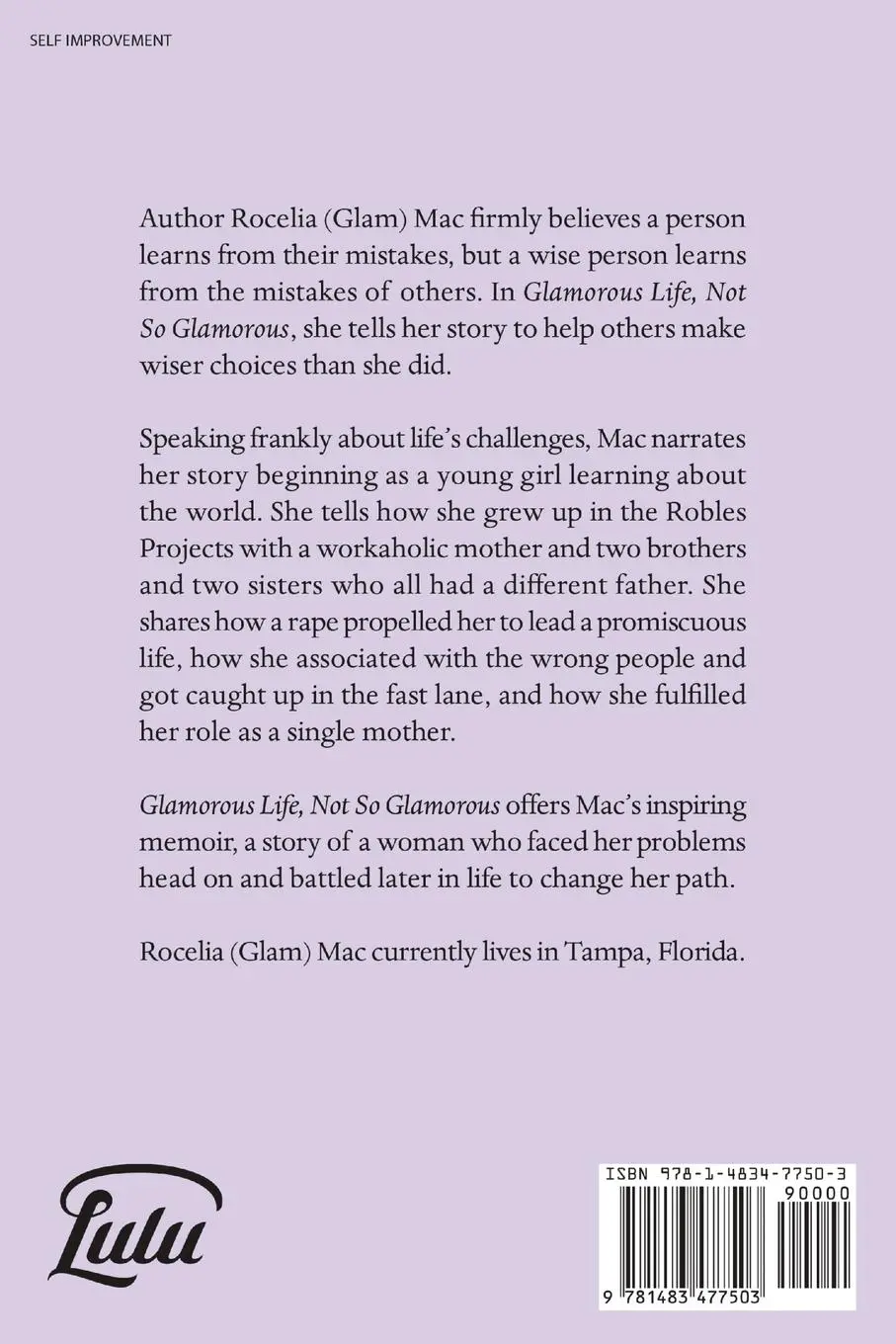 Rückseite: 9781483477503 | Glamorous Life, Not So Glamorous | Rocelia Mac | Taschenbuch | 2017