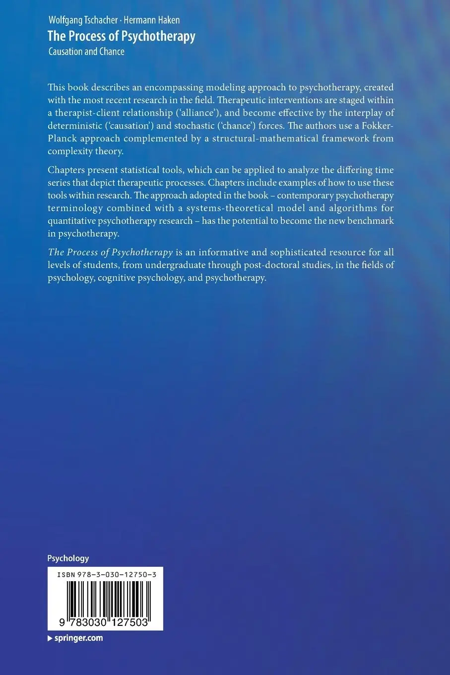 Rückseite: 9783030127503 | The Process of Psychotherapy | Causation and Chance | Taschenbuch | xv