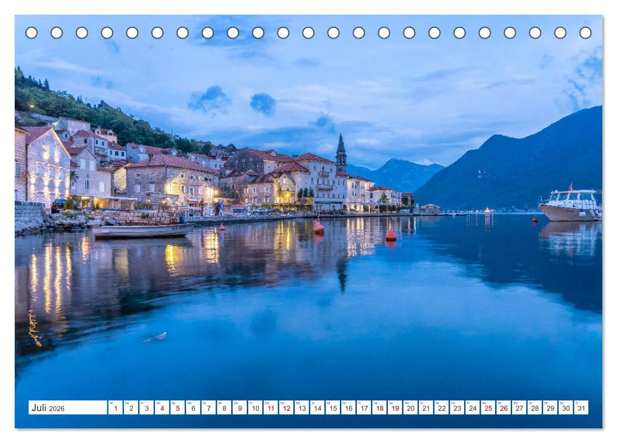 Bild: 9783457607503 | Montenegro (Tischkalender 2026 DIN A5 quer), CALVENDO Monatskalender
