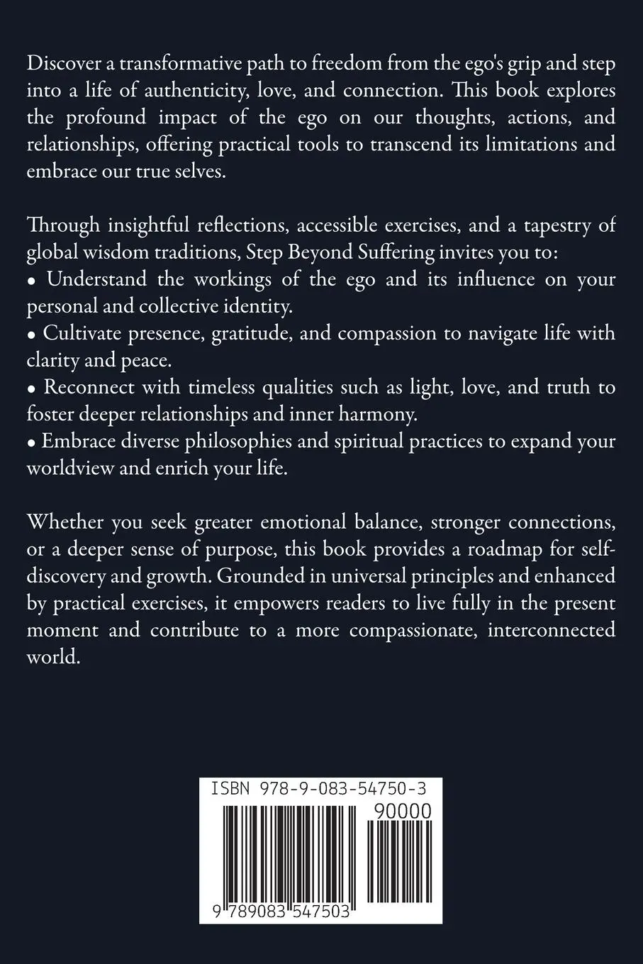 Rückseite: 9789083547503 | Step Beyond Suffering | Peter Webber | Taschenbuch | Englisch | 2025
