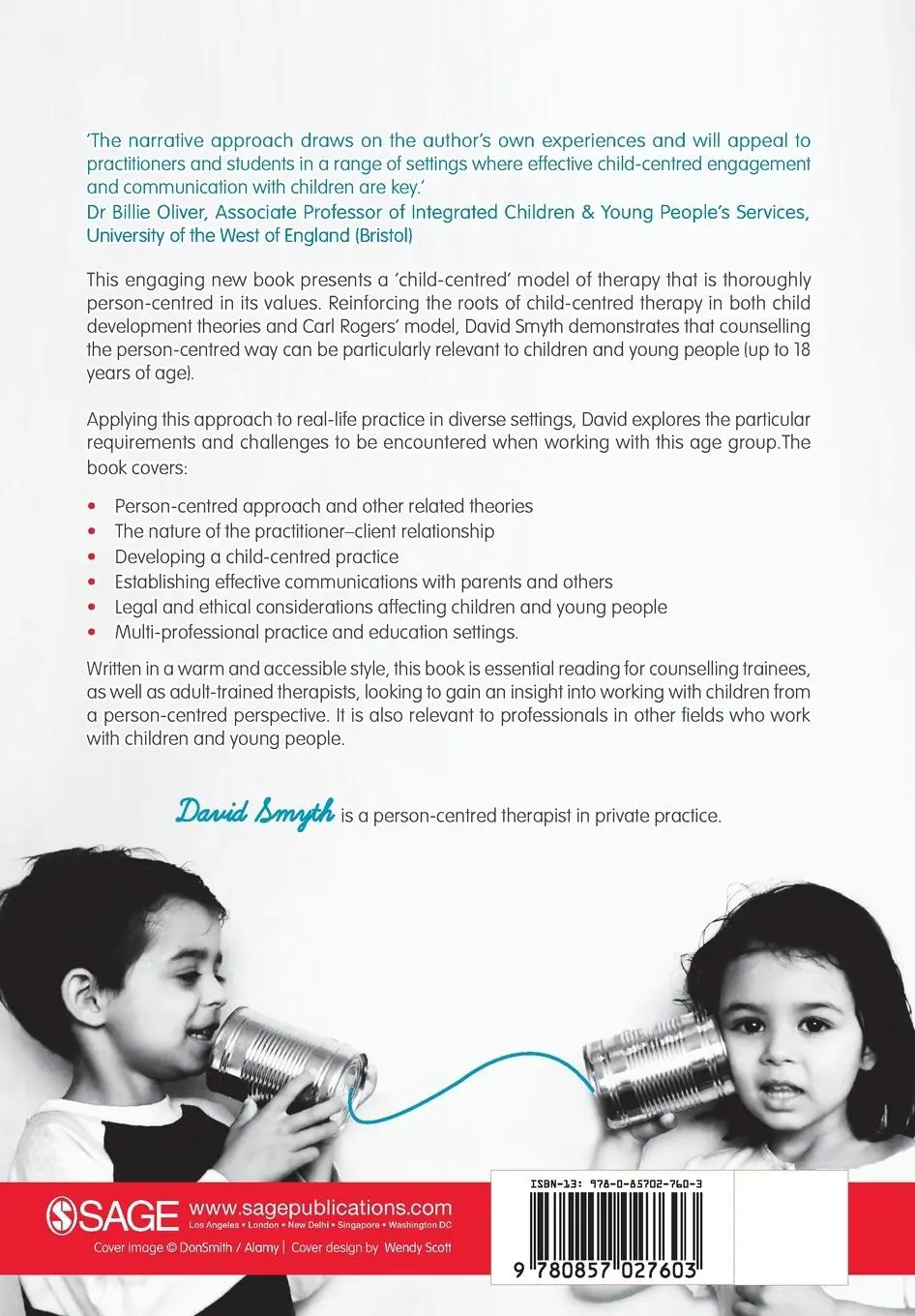 Rückseite: 9780857027603 | Person-Centred Therapy with Children and Young People | David Smyth