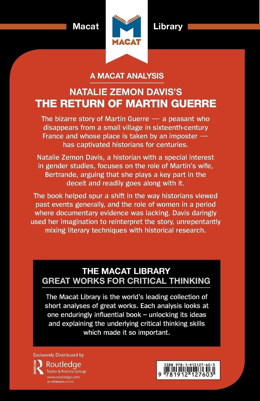 Rückseite: 9781912127603 | An Analysis of Natalie Zemon Davis's The Return of Martin Guerre