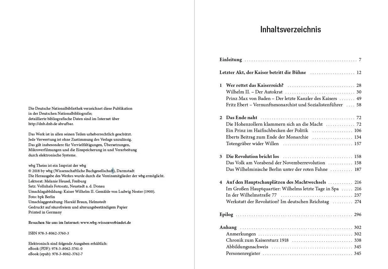 Bild: 9783806237603 | Kaisersturz | Vom Scheitern im Herzen der Macht 1918 | Lothar Machtan