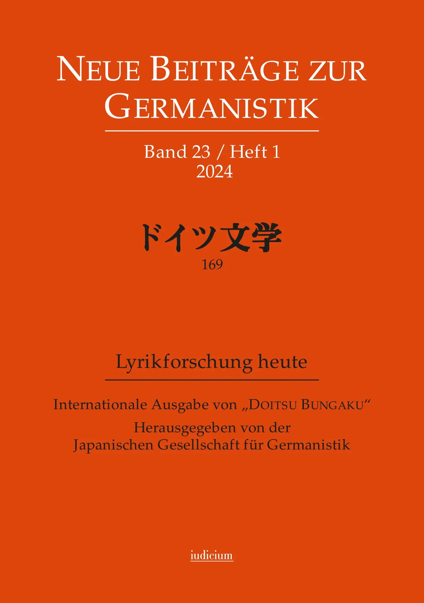 Neue Beiträge zur Germanistik, Band 23 / Heft 1 / 2024