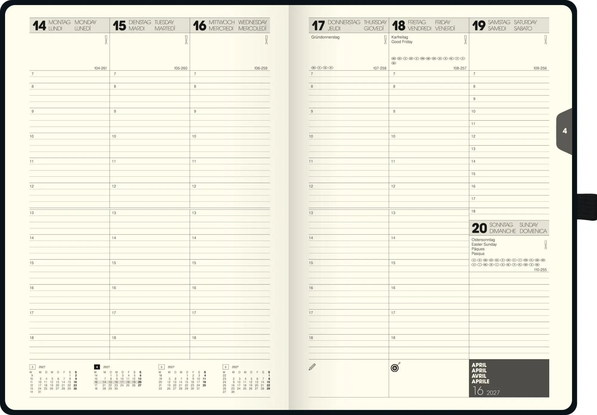 Bild: 4061947157703 | BRUNNEN 1079766907 Buchkalender Kompagnon Mod. 797 66 2027 168×240...