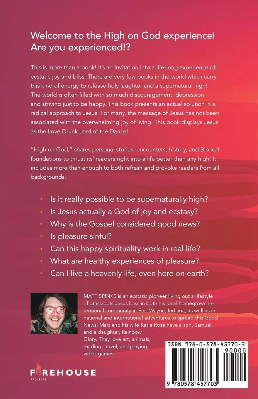 Rückseite: 9780578457703 | High on God | There's No High Like The Most High | Matt Spinks | Buch