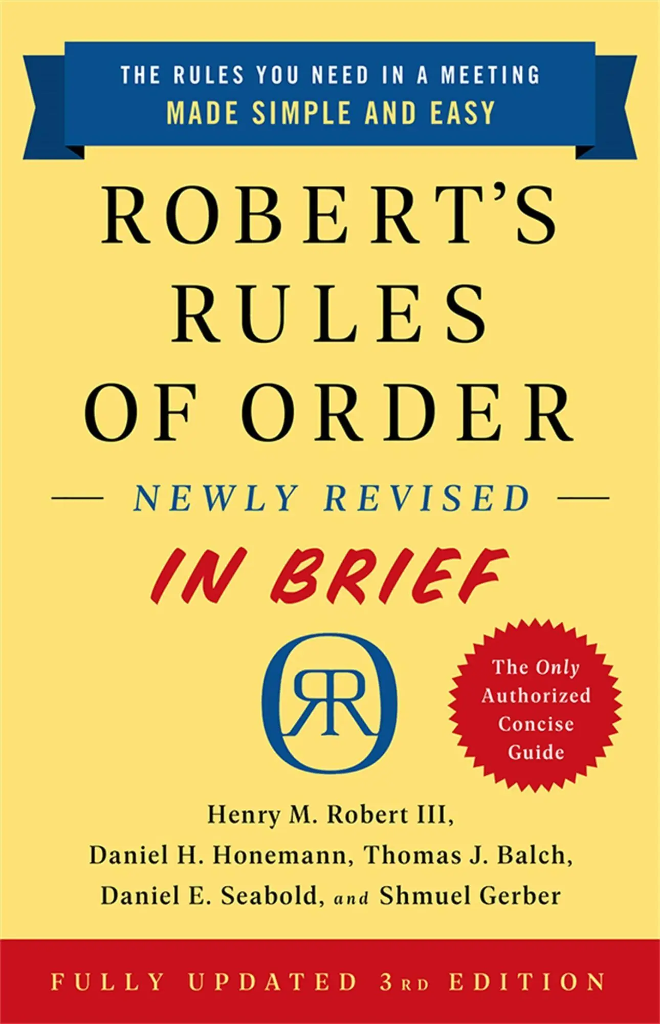 Cover: 9781541797703 | Robert's Rules of Order Newly Revised in Brief, 3rd Edition | Buch