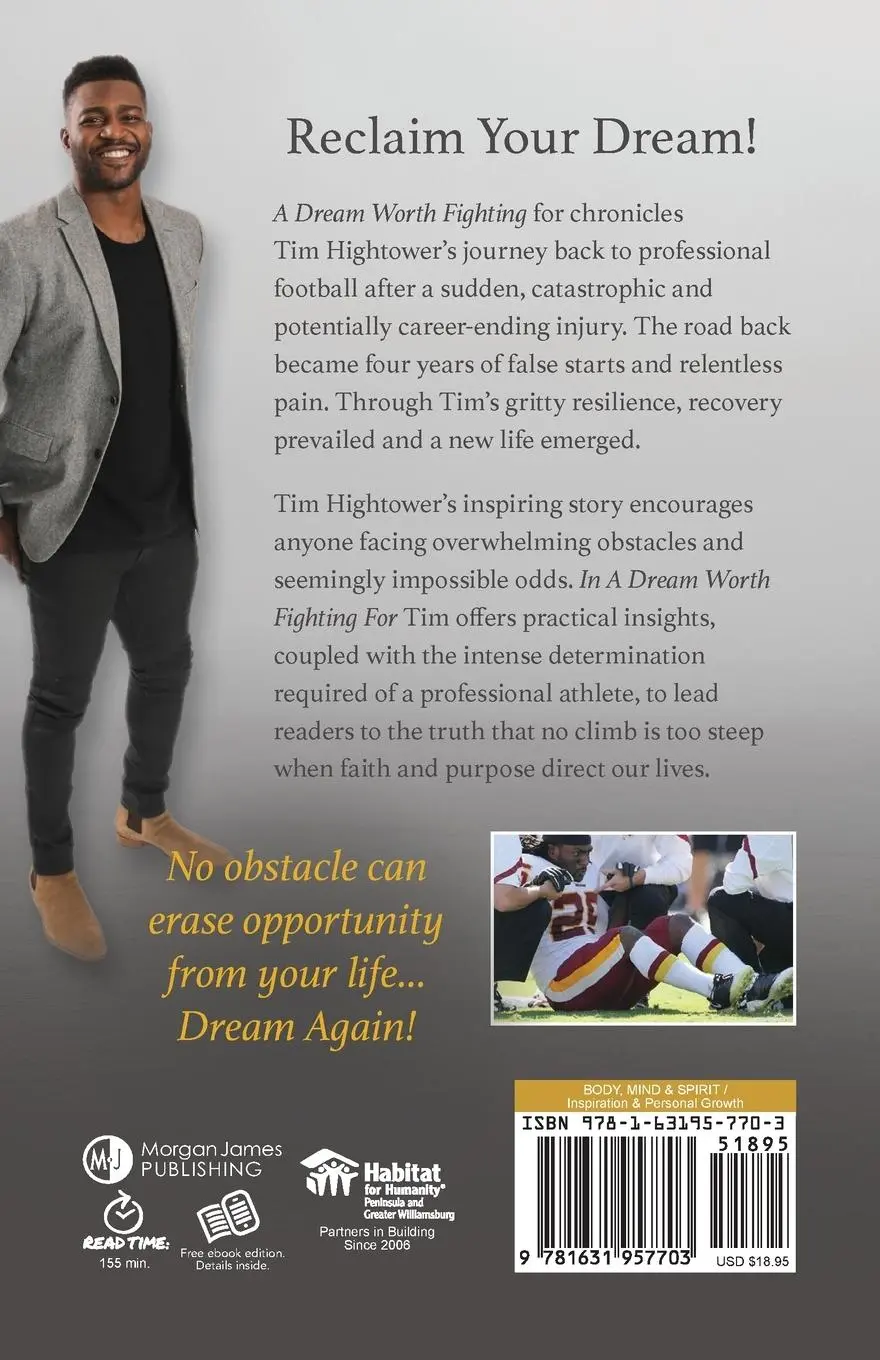 Rückseite: 9781631957703 | A Dream Worth Fighting For | Tim Hightower | Taschenbuch | Englisch
