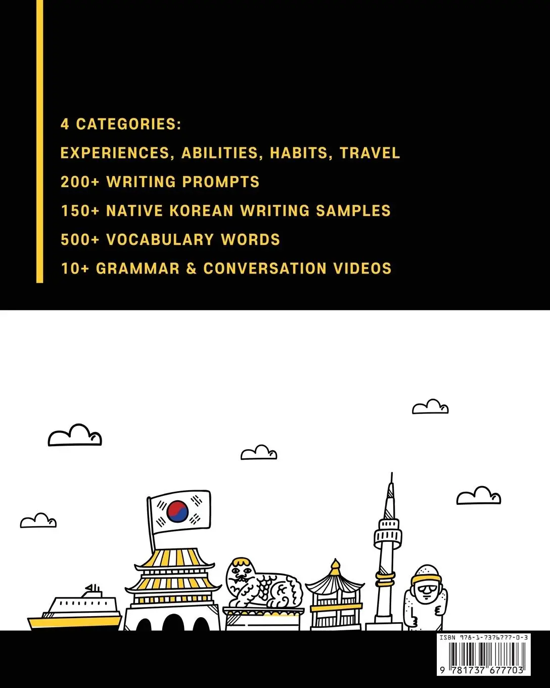 Rückseite: 9781737677703 | Writing Conversational Korean | 200 Korean Writing Prompts | Buch