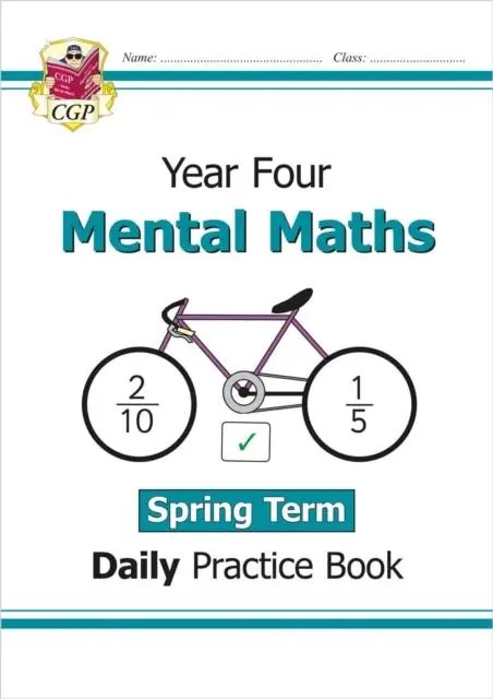 Cover: 9781789087703 | KS2 Mental Maths Year 4 Daily Practice Book: Spring Term | Cgp Books