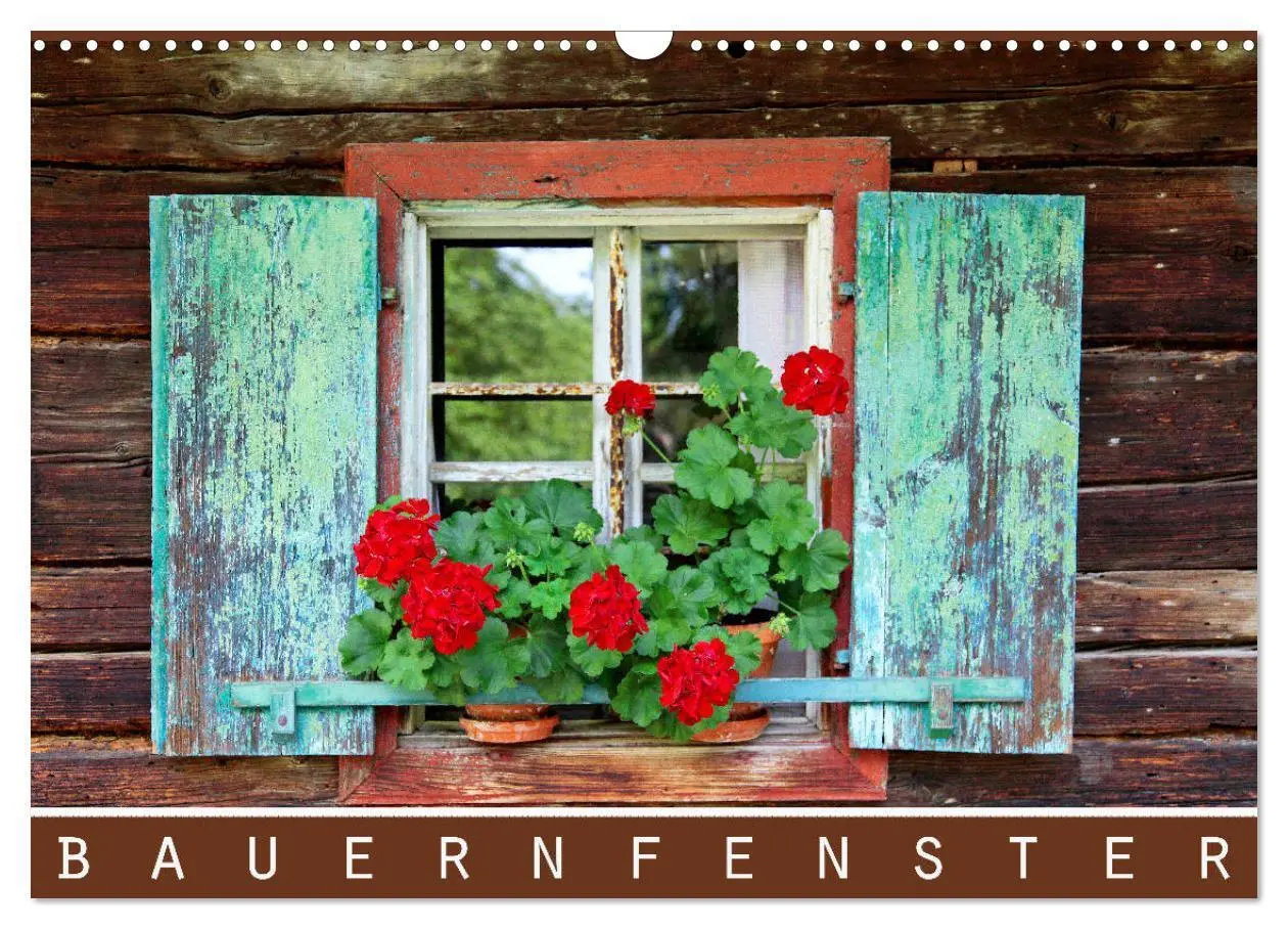 Cover: 9783435427703 | Bauernfenster (Wandkalender 2025 DIN A3 quer), CALVENDO Monatskalender