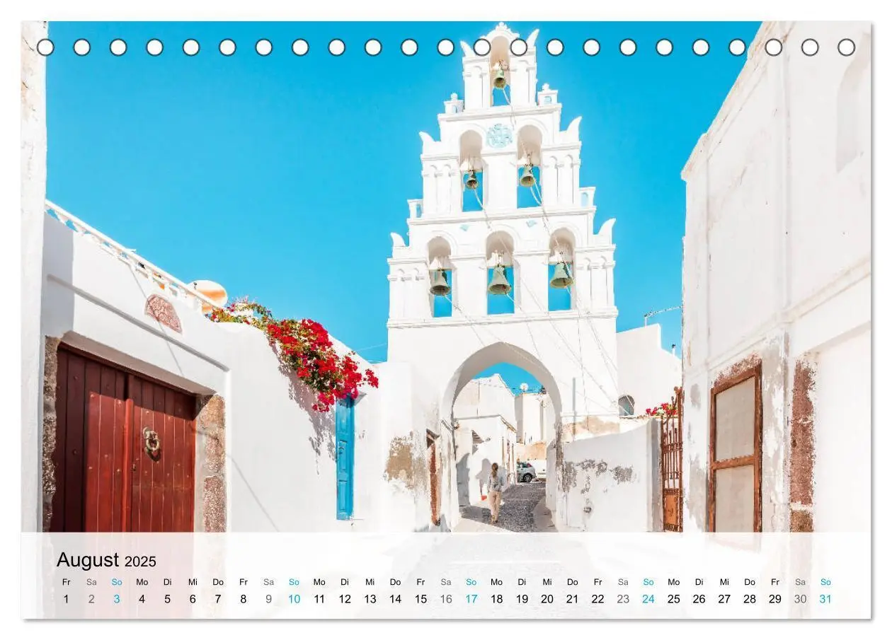 Bild: 9783435107803 | Santorini - Die malerische Kykladeninsel (Tischkalender 2025 DIN A5...