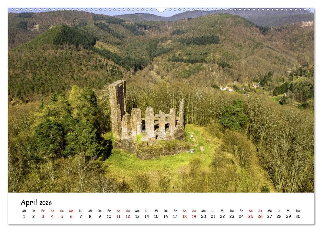 Bild: 9783457297803 | Pfälzer Burgen (Wandkalender 2026 DIN A2 quer), CALVENDO...
