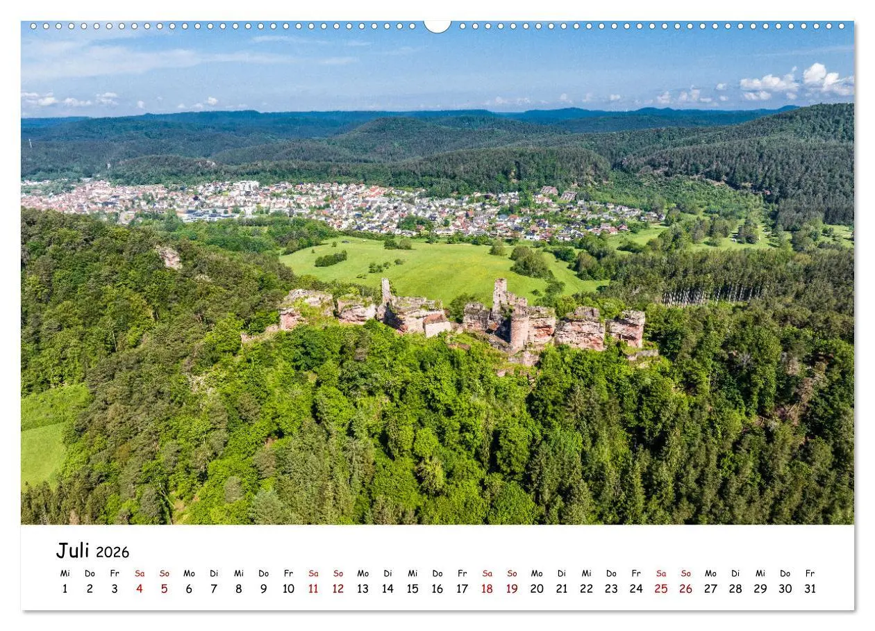 Bild: 9783457297803 | Pfälzer Burgen (Wandkalender 2026 DIN A2 quer), CALVENDO...