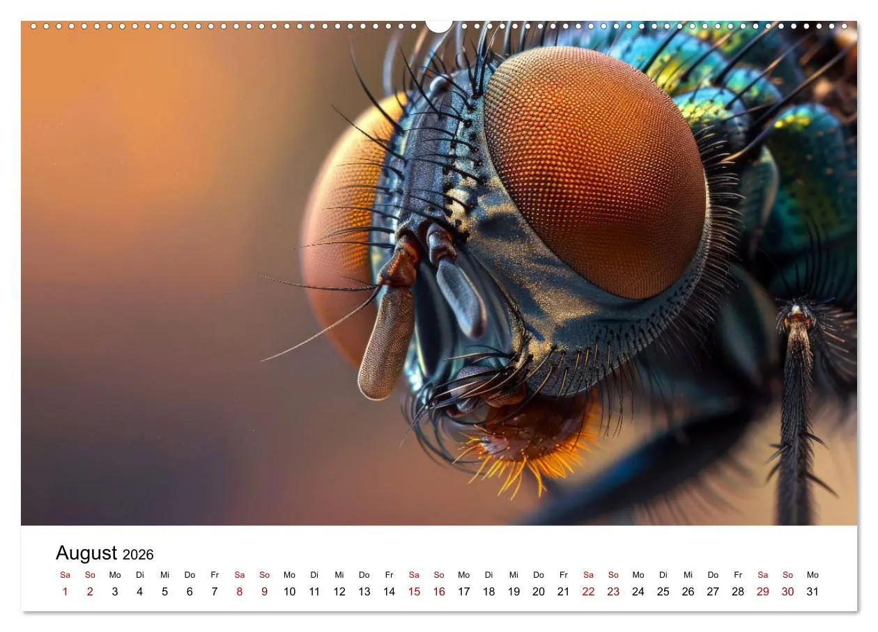 Bild: 9783457437803 | Insekten hautnah (Wandkalender 2026 DIN A2 quer), CALVENDO...