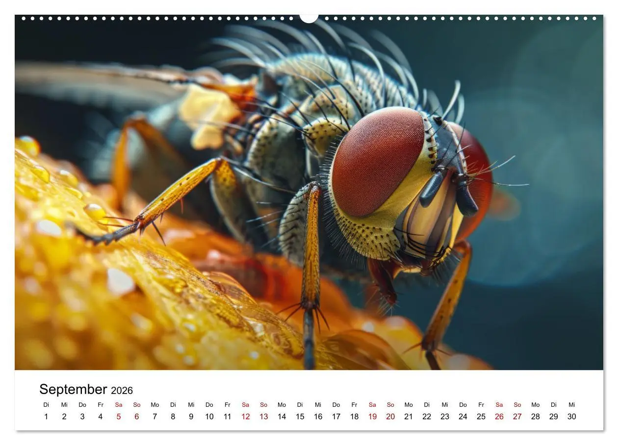 Bild: 9783457437803 | Insekten hautnah (Wandkalender 2026 DIN A2 quer), CALVENDO...
