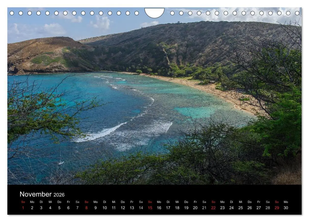 Bild: 9783516147803 | Hawaii - Oahu - Maui (Wandkalender 2026 DIN A4 quer), CALVENDO...