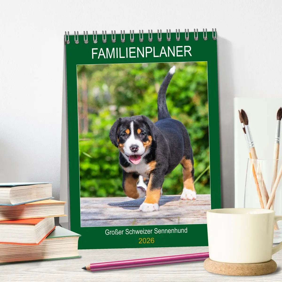 Bild: 9783516387803 | Familienplaner Großer Schweizer Sennenhund (Tischkalender 2026 DIN...