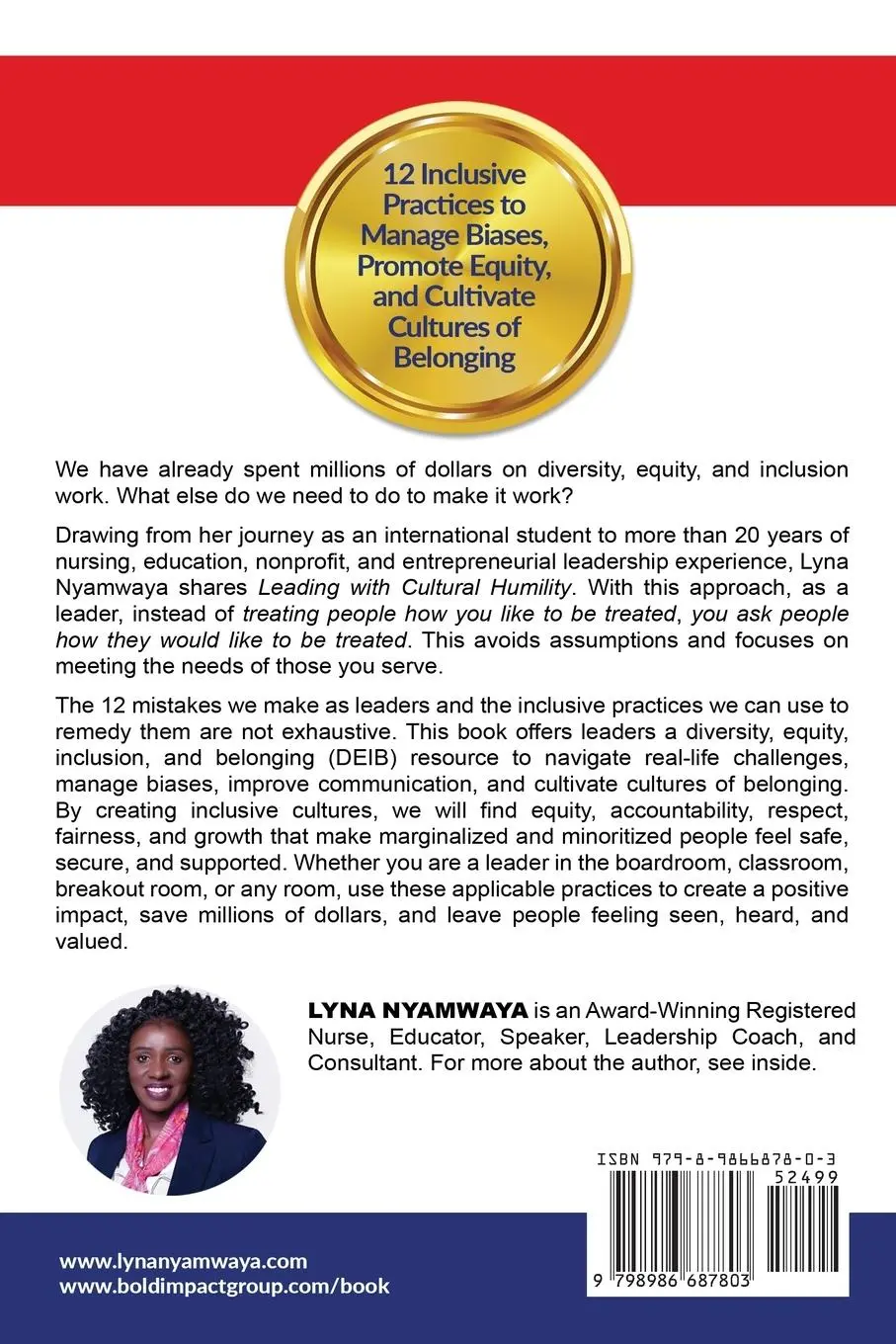 Rückseite: 9798986687803 | Leading with Cultural Humility | Lyna Nyamwaya | Taschenbuch | 2022