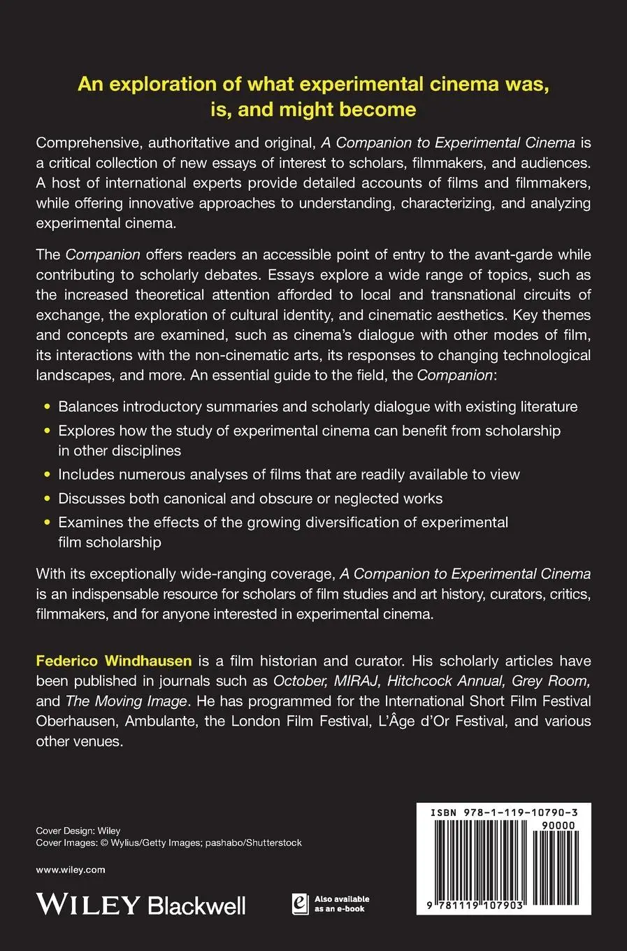 Rückseite: 9781119107903 | A Companion to Experimental Cinema | Federico Windhausen | Buch | 2022