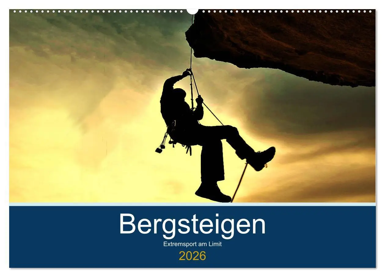Cover: 9783457807903 | Bergsteigen - Extremsport am Limit (Wandkalender 2026 DIN A2 quer),...