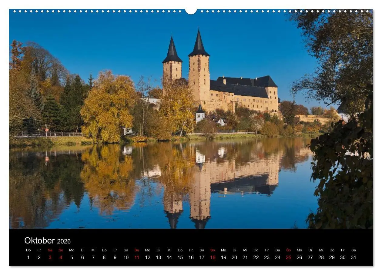 Bild: 9783516207903 | Sächsische Burgen und Schlösser (hochwertiger Premium Wandkalender...